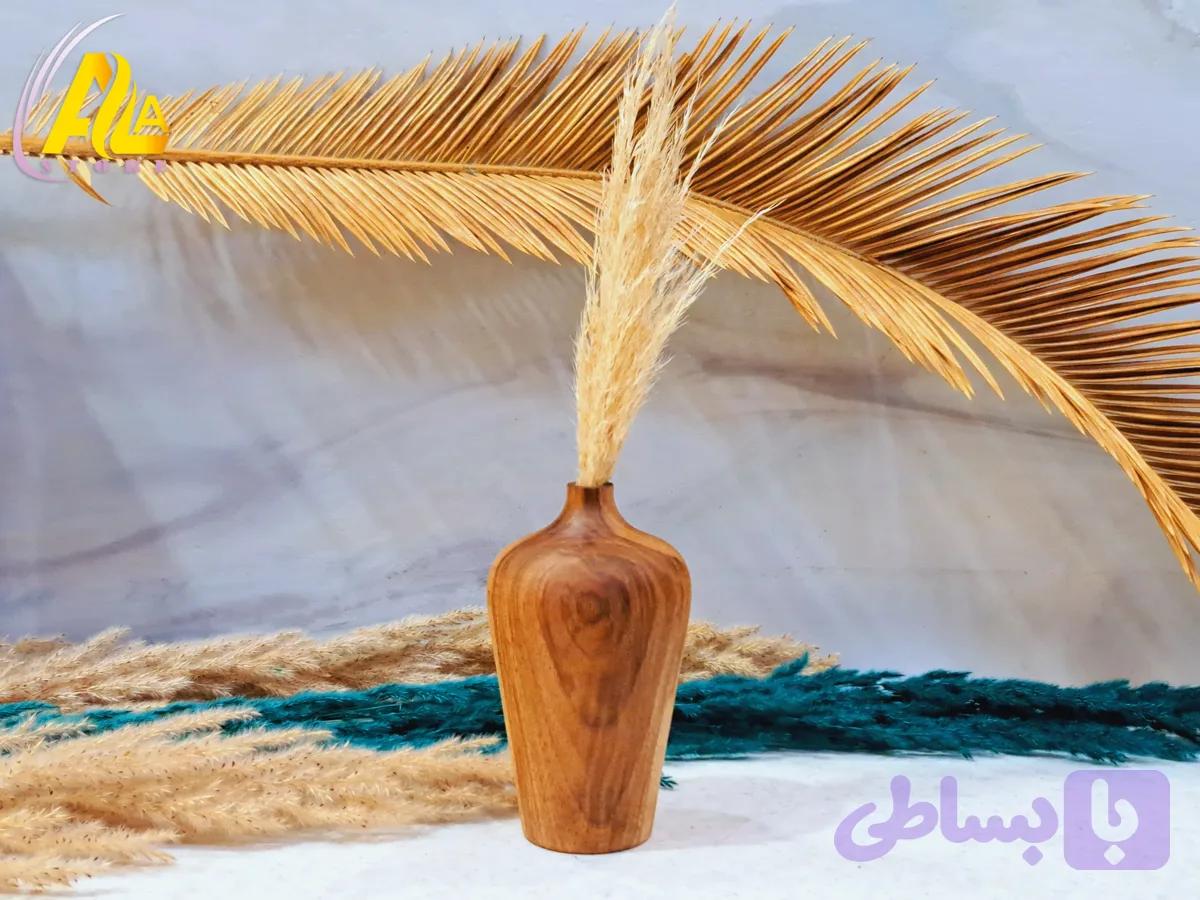 گلدان چوب گردو ارتفاع 12cm — تصویر 1