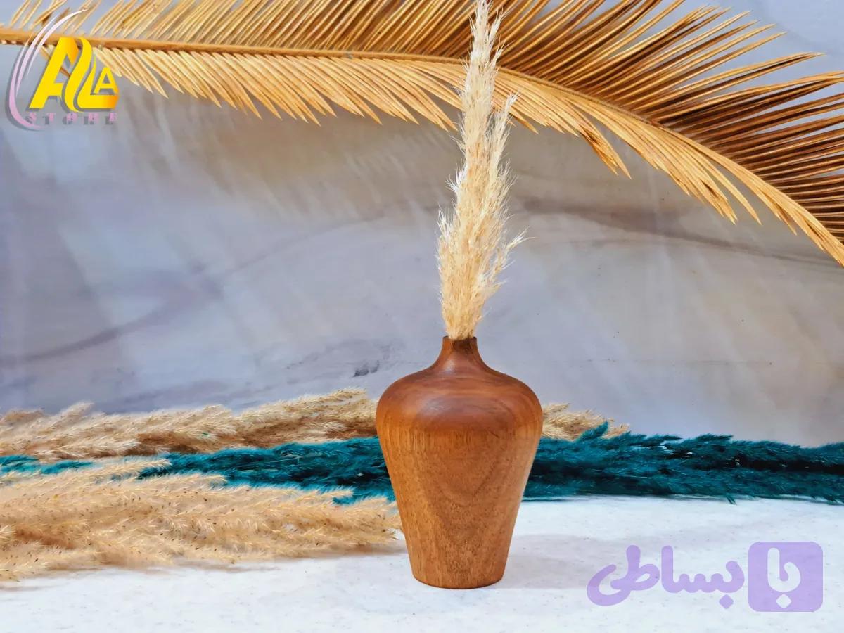 گلدان چوب گردو ارتفاع 10cm — تصویر 1