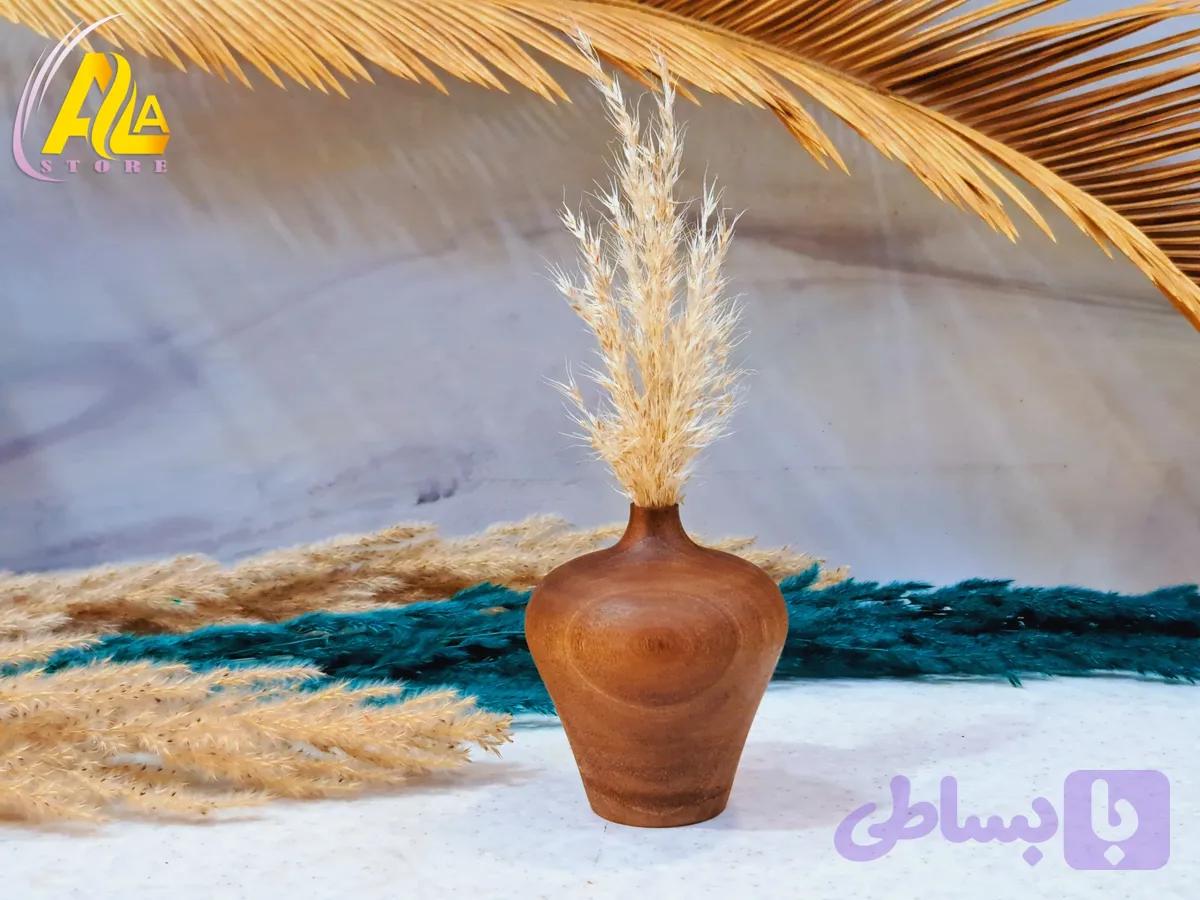 گلدان چوب گردو ارتفاع 8cm — تصویر 1