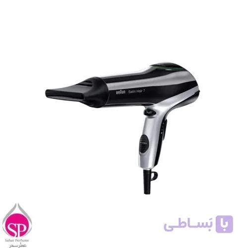 سشوار براون ساتین هیر 7 آیونیک بلک &amp; متالیک گری BRHD710E — تصویر 1