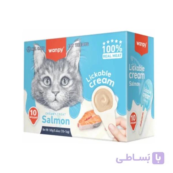 بستنی گربه ونپی مدل قاشقی طعم مرغ وزن 16 گرم بسته 10 عددی