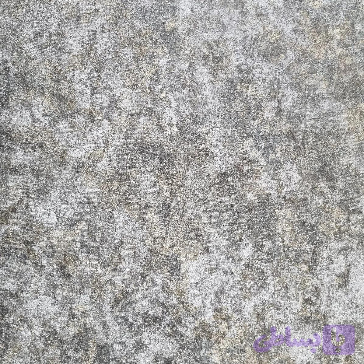 کاغذدیواری حراجی قابل شستشو طرح پتینه مدرن طوسی مناسب کد 8818
