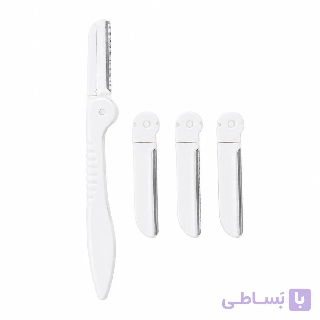 تیغ اصلاح ابرو باکس بانی مدل Eyebrow Razor تیغ قابل تعویض استیل ضد زنگ