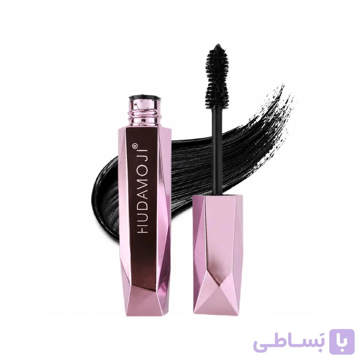 ریمل حجم دهنده و بلندکننده مژه هدی موجی مدل الماسی Long volume رنگ مشکی با برس فیبری ساعت شنی ضد آب ضد حساسیت، ماندگاری 36 ساعته