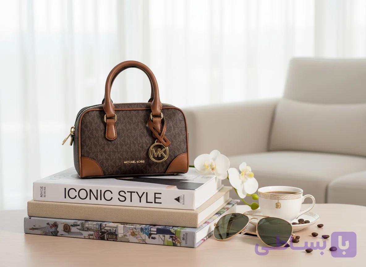 کیف زنانه Michael Kors Thompson Extra-Small Signature Logo Convertible Satchel