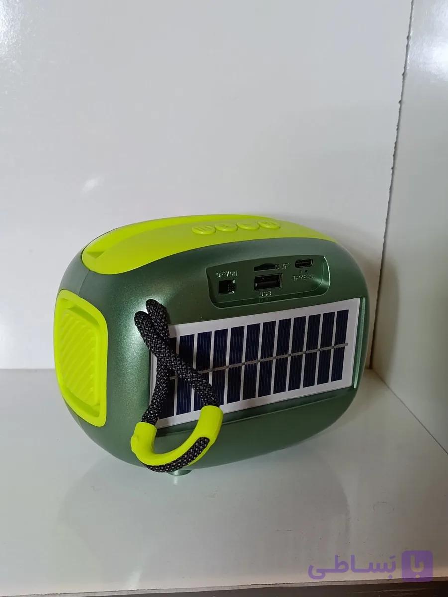 اسپیکر خورشیدی دارای هولدر موبایل