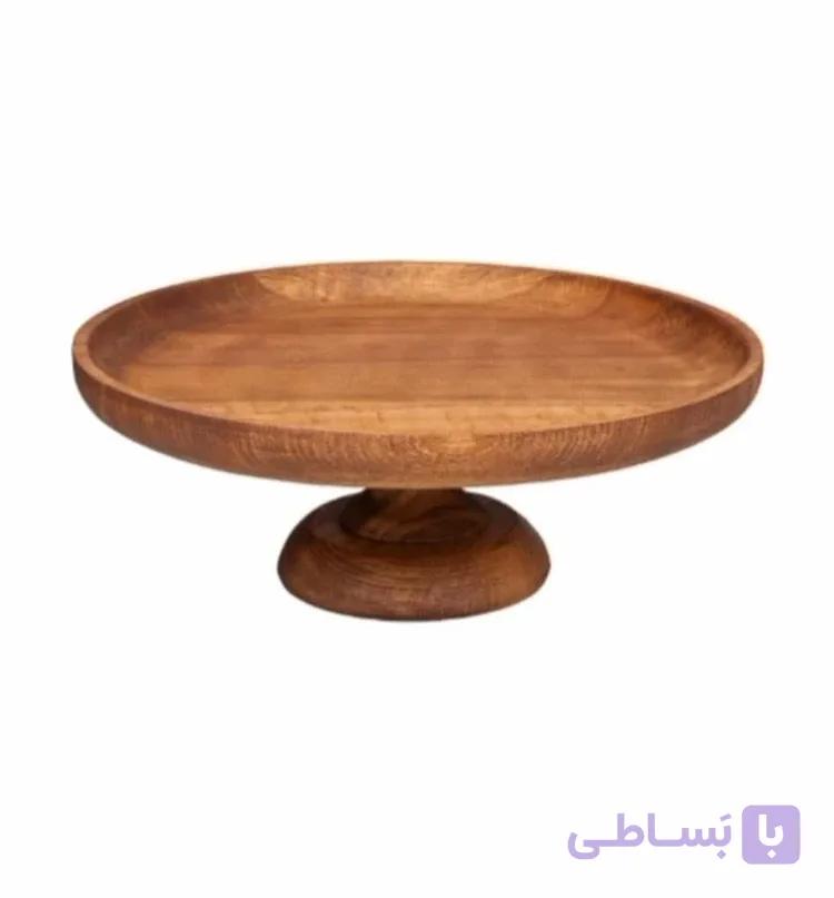 شیرینی خوری 30 سانت پایه دار بلوط _چوب راش وارداتی - کد 414