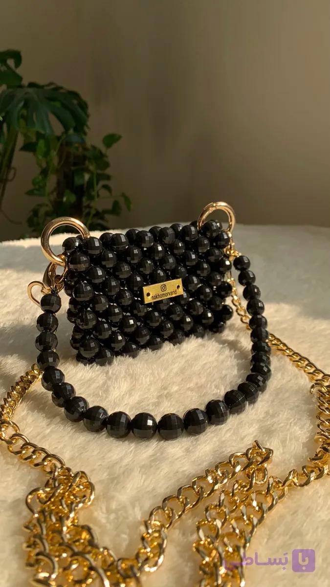 کیف کارت مرواریدی دستی و دوشی