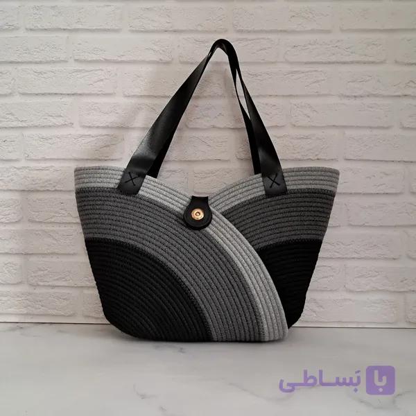 کیف دستی قیطان دوزی هلال کد 136 — تصویر 1