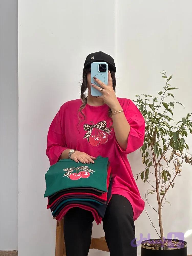 تیشرت قواره رستمی گیلاس پلنگی — تصویر 1