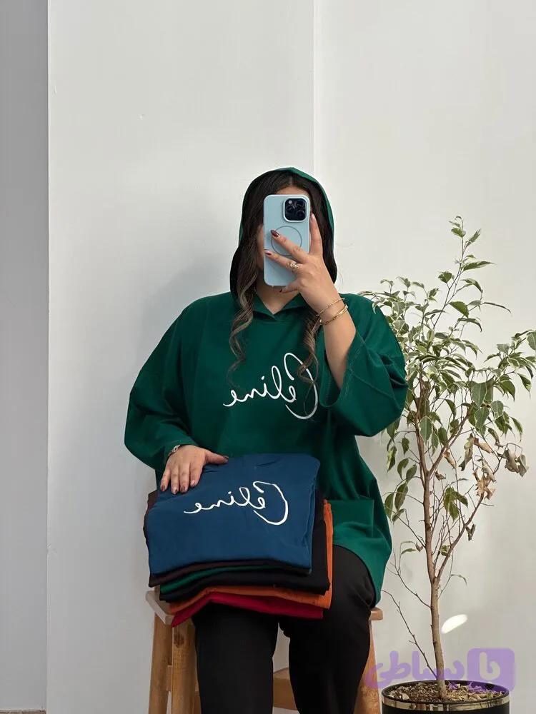 تیشرت کلاهدار اسمایل — تصویر 1