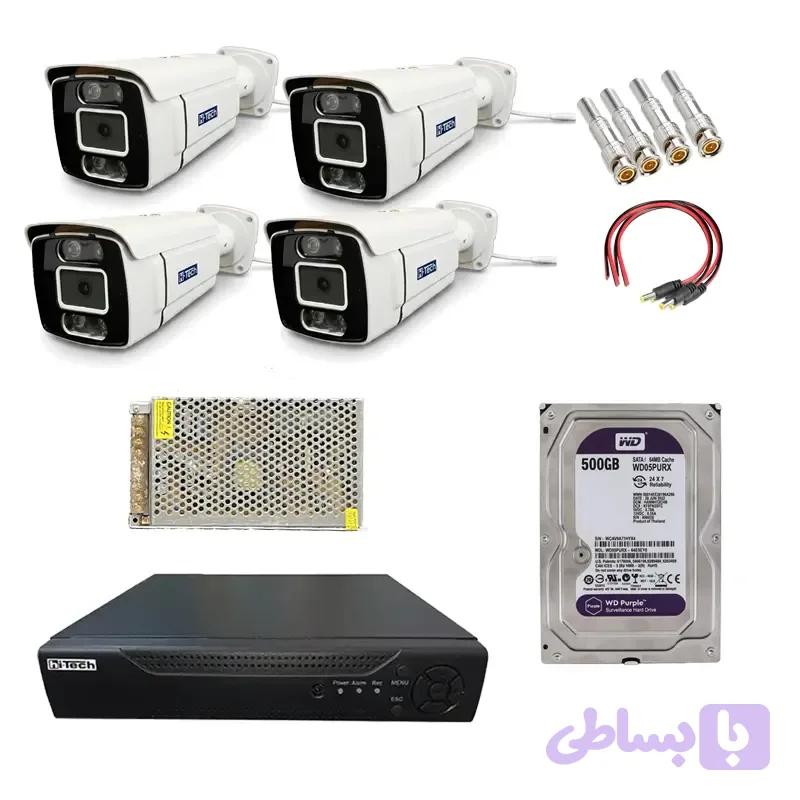 پکیج دوربین مداربسته ۴ کانال هایتک