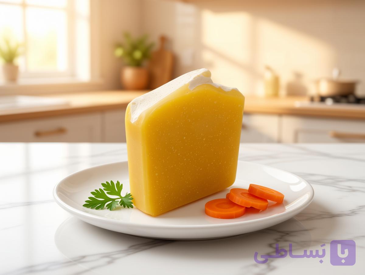 صابون گیاهی دست ساز هویج  (روشن‌کننده و آبرسان قوی) 100گرم| مناسب پوست خشک و اگزما مهتاب