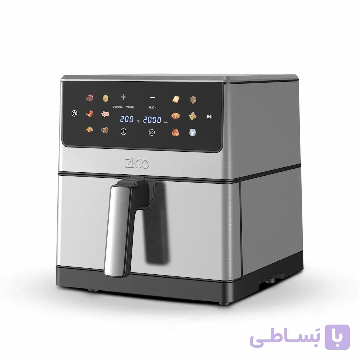 سرخ کن بدون روغن زیکو مدل ZC-9080 پخت سریع، رژیمی و ترد با توان 2000 وات