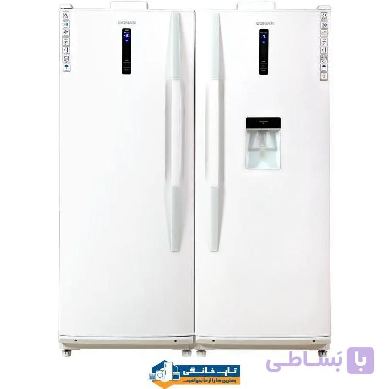 یخچال فریزر دوقلو دونار مدل DNR366WTDI ظرفیت ۳۲ فوت — تصویر 1