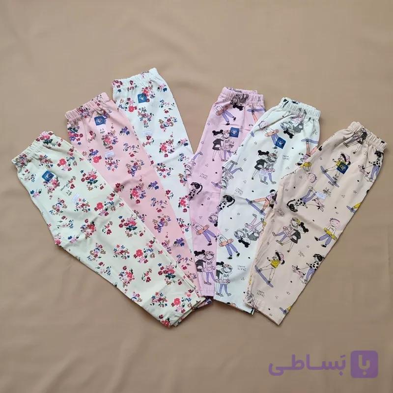 شلوار دخترانه پنبه خالص دورو گرم بالا و درجه یک مناسب ۱ تا ۵ سال