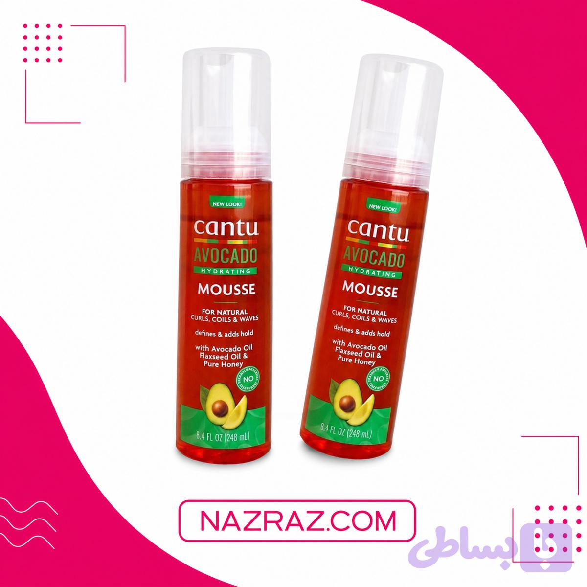 موس حالت دهنده مو فرکنتوCantu Shea Butter Wave Whip Curling Mousse 248 ml