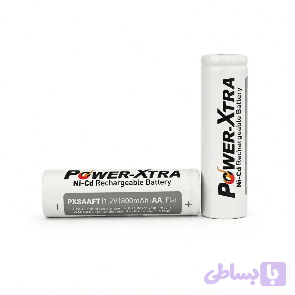 باتری شارژی نیکل کادمیوم POWER-XTRA سایز قلمی AA ظرفیت 800mAh ولتاژ 1.2V — تصویر 1