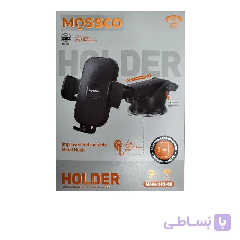 هولدر موبایل Mossco مدل HO-02 – پایه نگهدارنده همه کاره با چرخش ۳۶۰ درجه