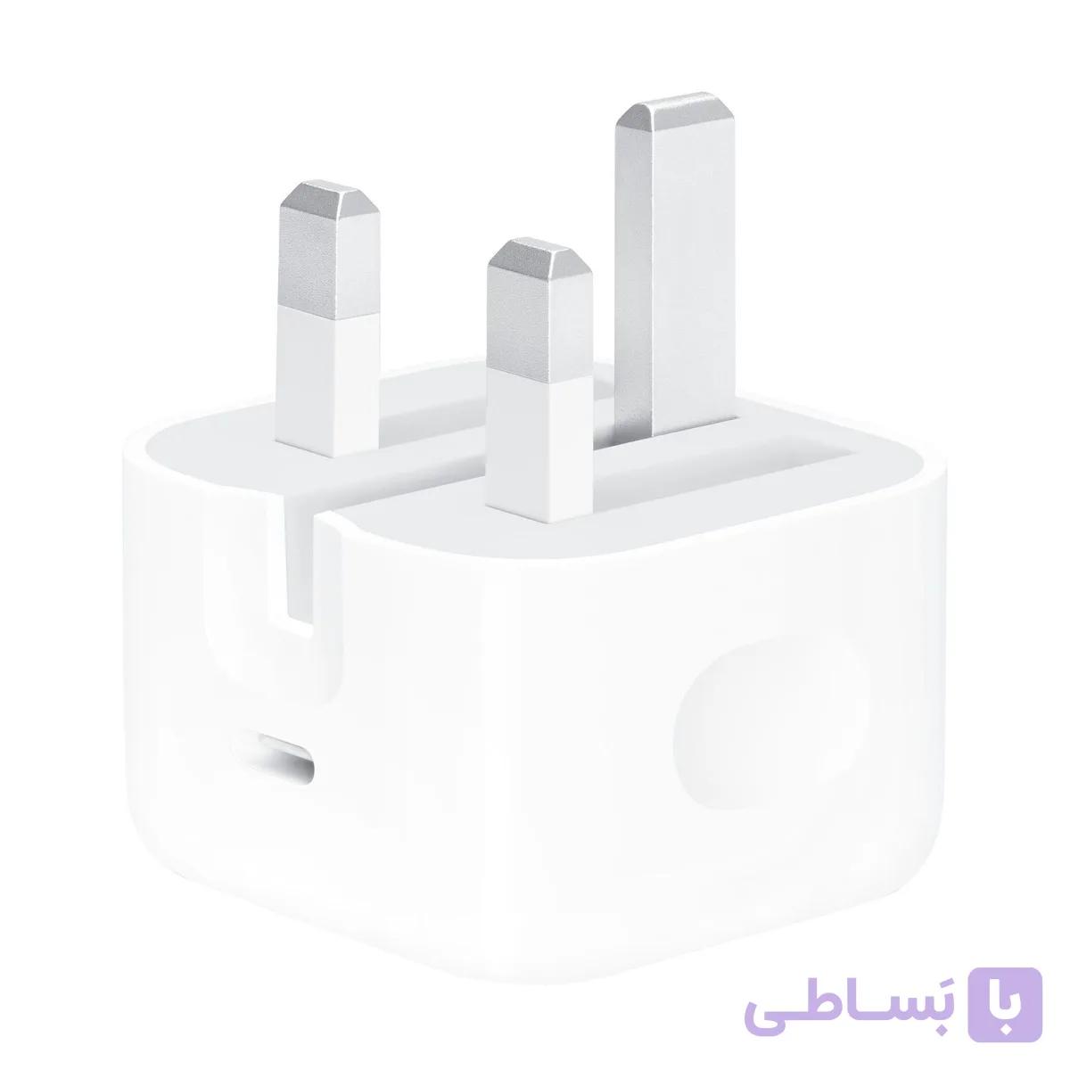 شارژر اپل توان 20وات سه پین اصلی