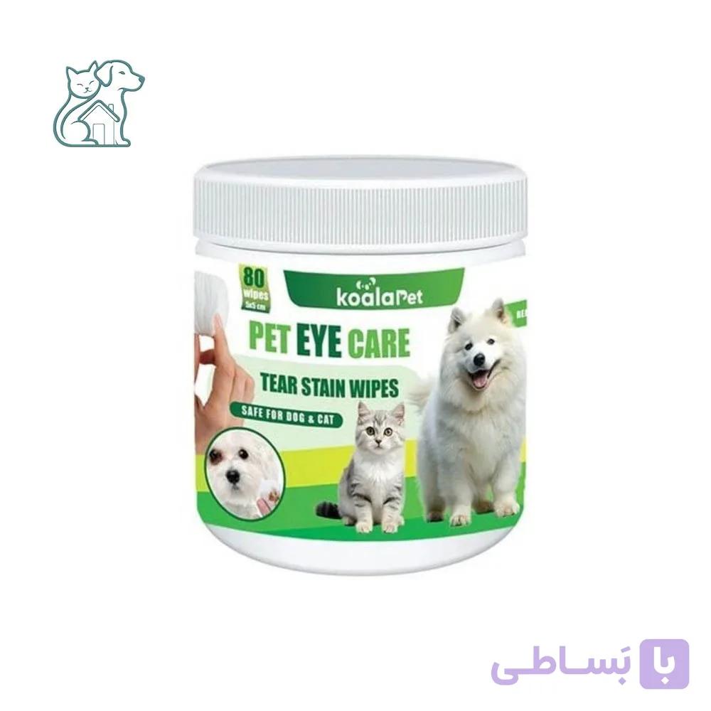 دستمال مرطوب گوش سگ و گربه 80 عددی کوالاپت