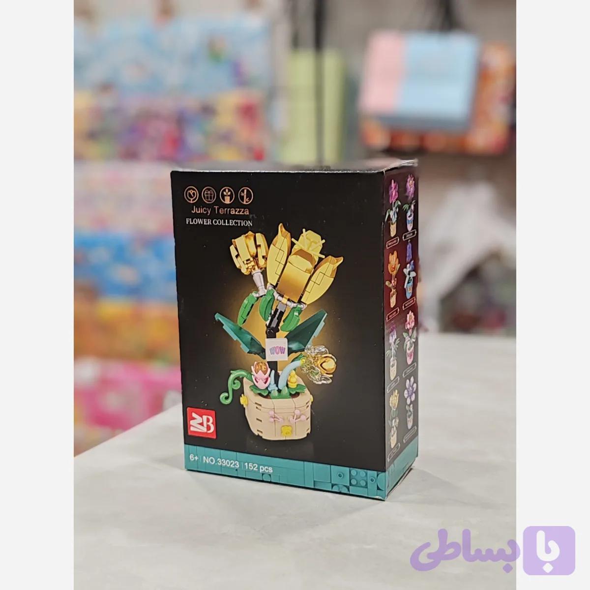 لگو گل با گلدان وارداتی 33023 — تصویر 1