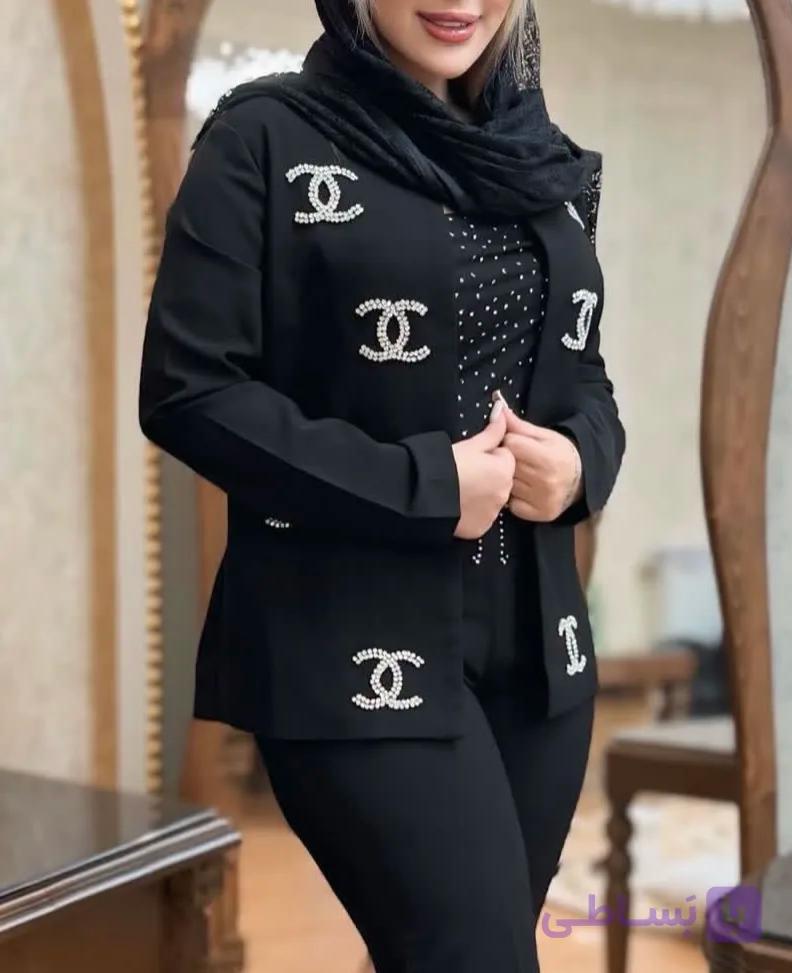 کراپ کت مجلسی زنانه مدل شَنِل