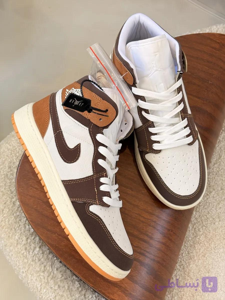 کفش کتونی نایک ایر جردن ۱ ساقدار موکا وارداتی | Nike Air Jordan 1 High Mocha — تصویر 1