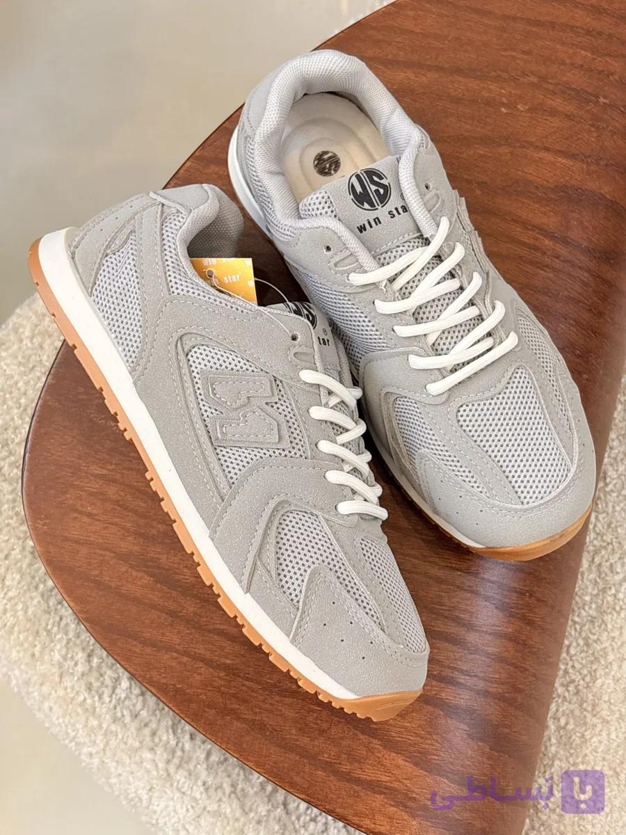 کفش کتونی میو میو وارداتی طوسی اسپرت | Miu Miu Grey Sneaker — تصویر 1
