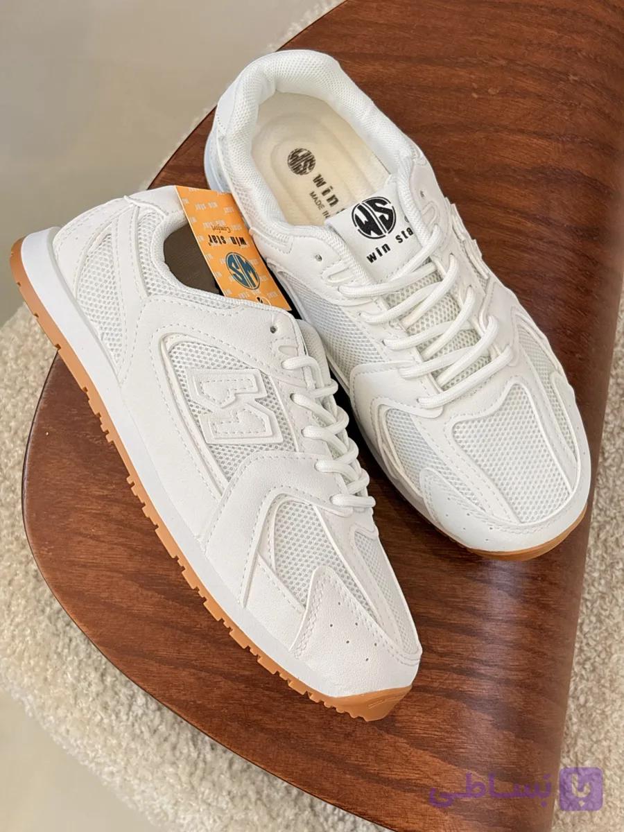 کفش کتونی میو میو وارداتی سفید لژدار | Miu Miu Platform White Sneaker — تصویر 1