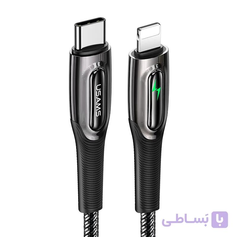 کابل شارژر قطع کن دار تایپ سی به لایتنینگ یوسمز مدل SJ518