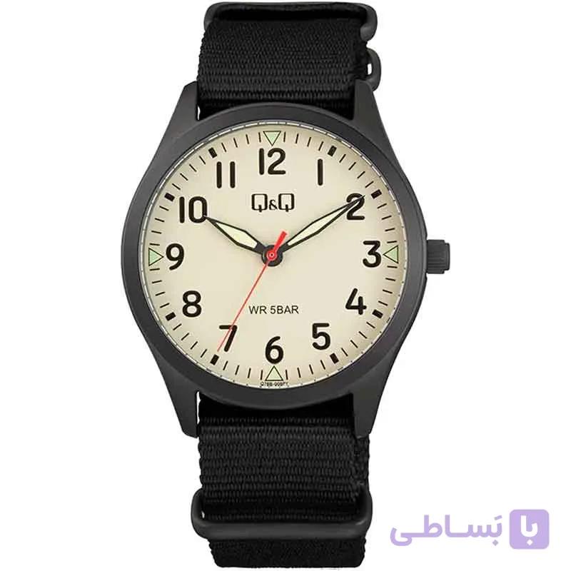 ساعت مچی عقربه‌ای مردانه کوارتز کیو اند کیو مدل Q76B-008PY