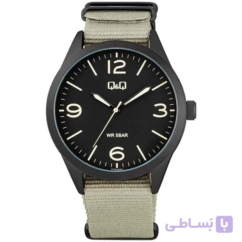 ساعت مچی عقربه‌ای مردانه کوارتز کیو اند کیو مدل 77B-005PY
