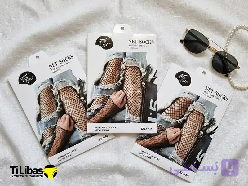 جوراب شلواری فیشنت زنانه سوراخ متوسط کد 1202 — تصویر 1