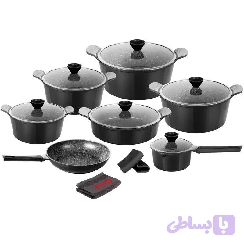 سرویس قابلمه کاندید مدل اسکار ۱۶ پارچه بایوگرانیتی — تصویر 1