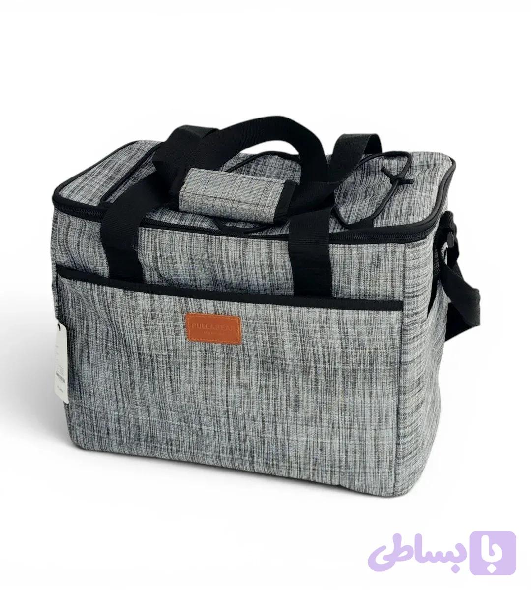 ساک پیک نیک عایق‌دار Pull&Bear خاکستری | کیف خنک نگه‌دارنده غذا و نوشیدنی برای سفر و طبیعت‌گردی — تصویر 1