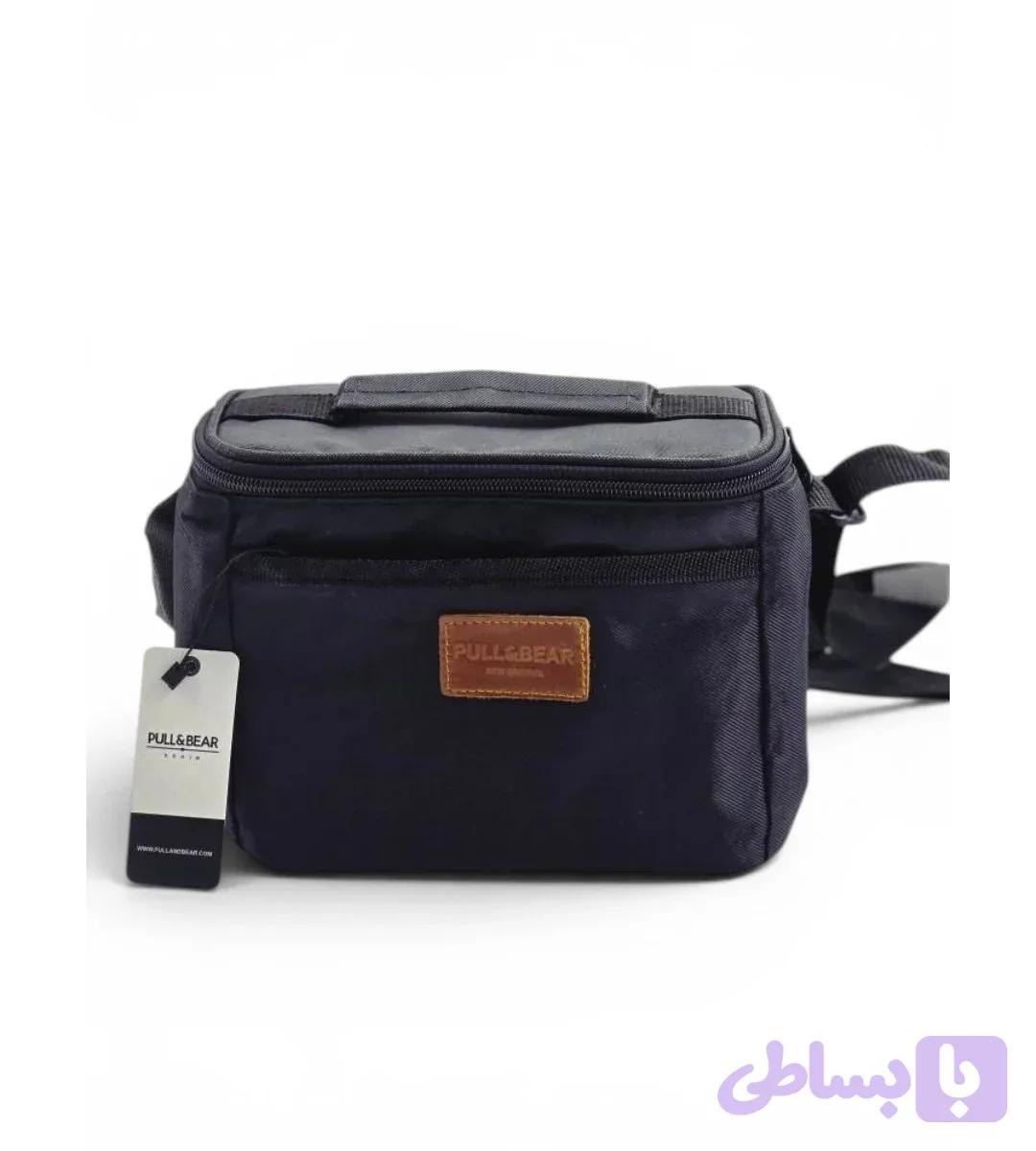 ساک نگهدارنده غذا Pull&Bear برزنتی مشکی | کیف ترمو کوچک مناسب سفر و پیک‌نیک — تصویر 1