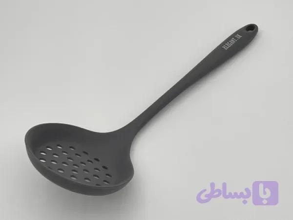 کفگیر سیلیکونی سوراخ‌دار الگانت 30 سانتی | مقاوم در برابر حرارت و مناسب ظروف نچسب — تصویر 1
