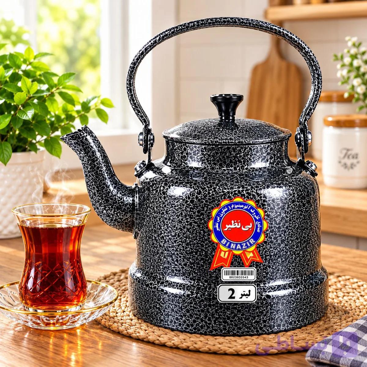 کتری رنگی 2 لیتری(پودری الکترواستاتیک)