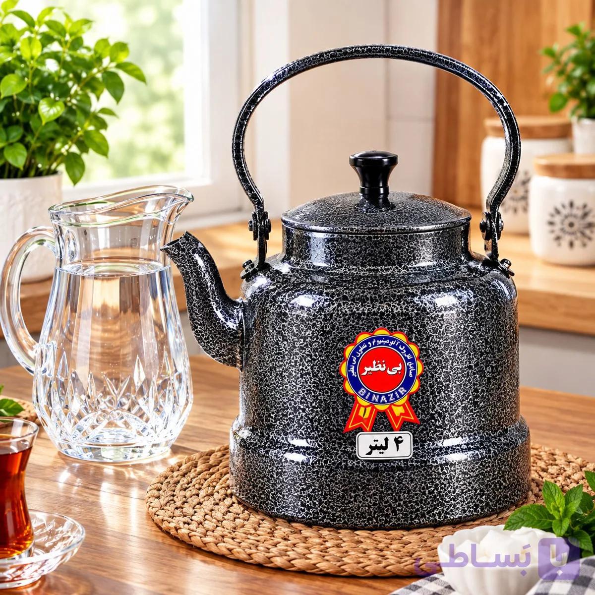 کتری رنگی 4 لیتری(پودری الکترواستاتیک)