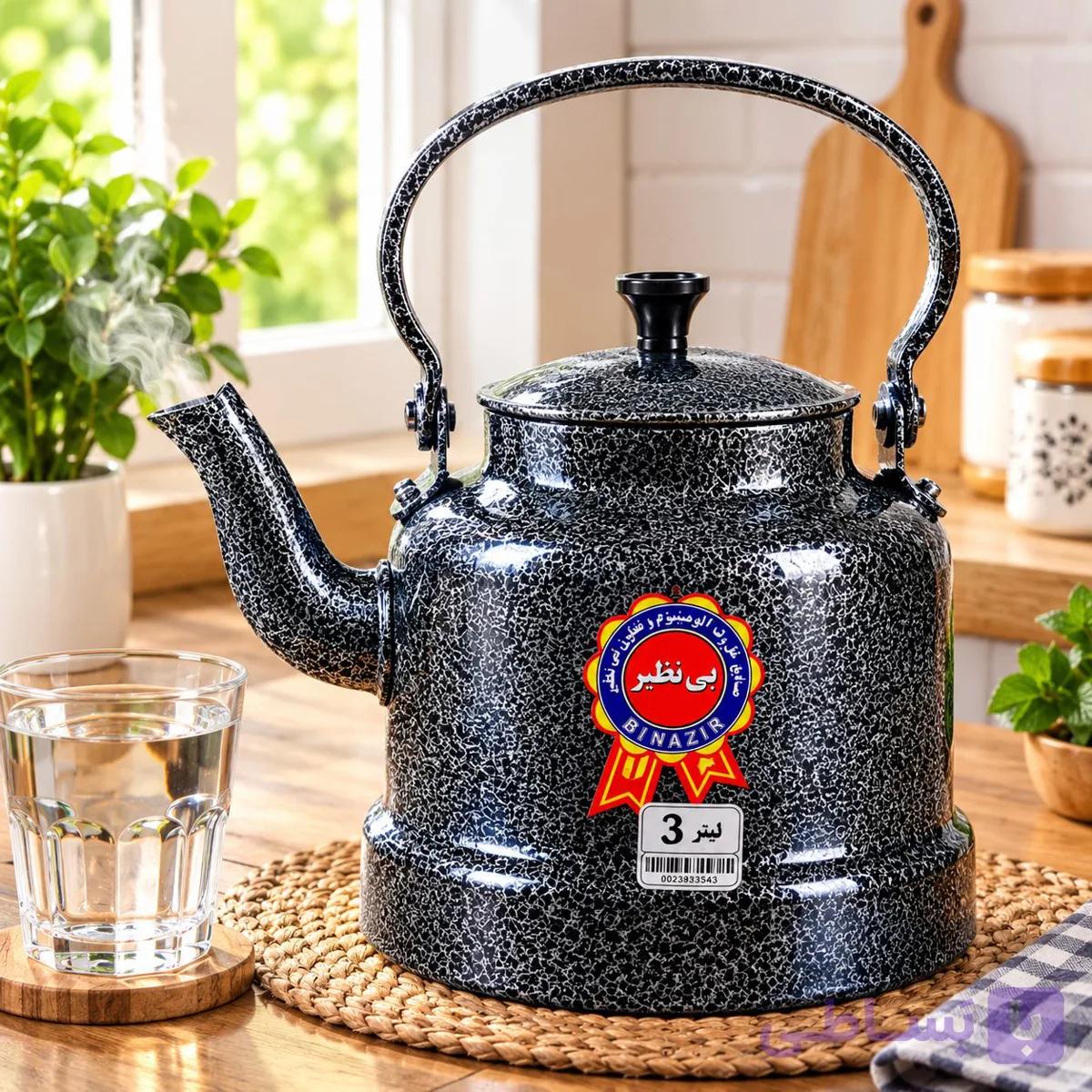 کتری رنگی 3 لیتری(پودری الکترواستاتیک)