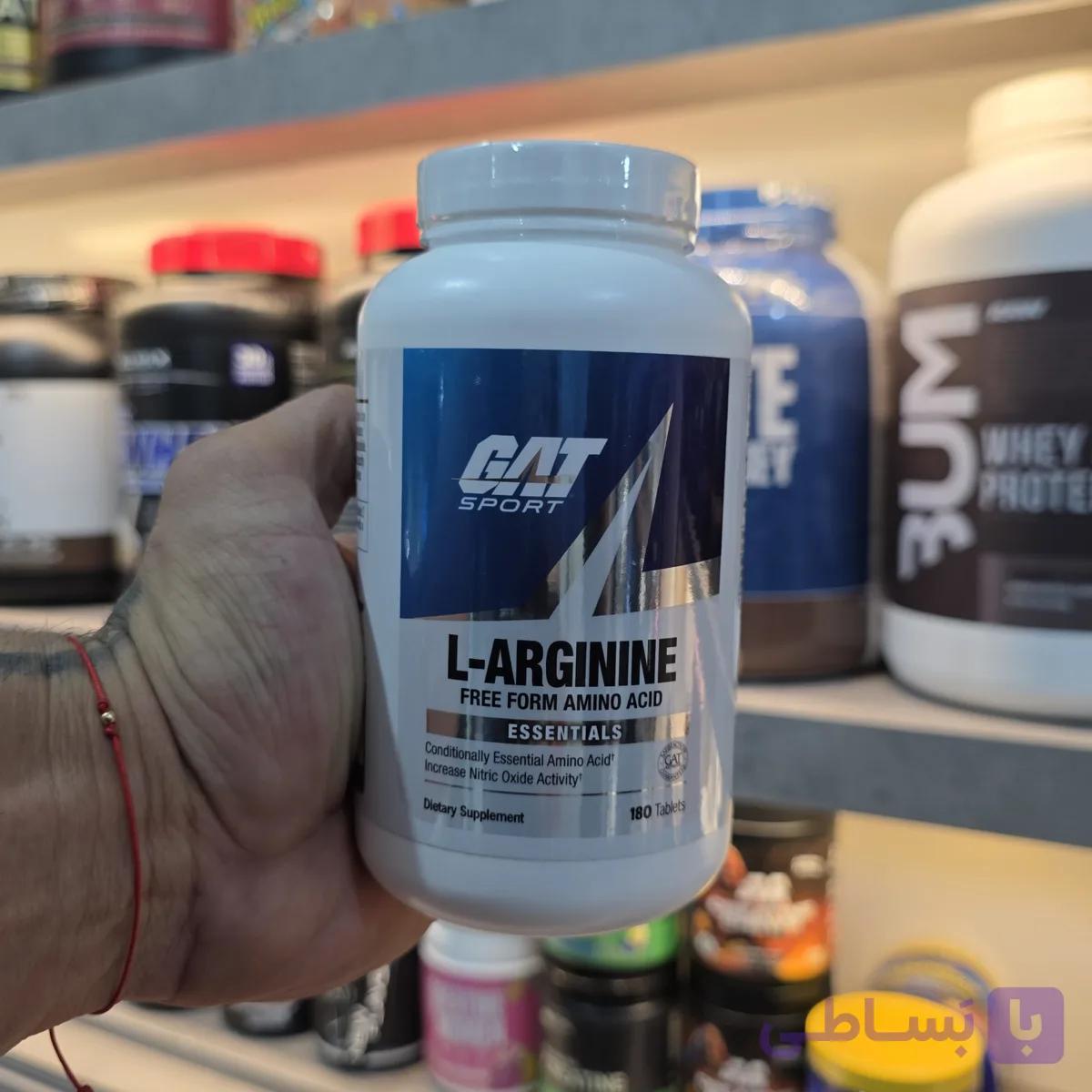 ال-آرژنین ۱۰۰۰ میلی‌گرم گت اسپورت ۱۸۰ عددی (GAT Sport L-Arginine) — تصویر 1