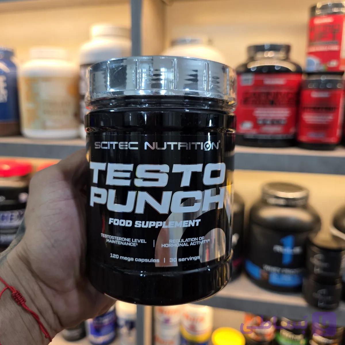 تستو پانچ سایتک نوتریشن ۱۲۰ عددی (Scitec Nutrition Testo Punch) — تصویر 1