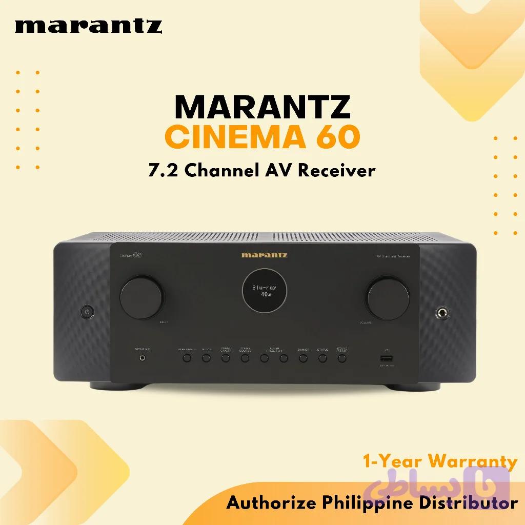 آمپلیفایر سینمایی Marantz cinema 60 برای سیستم‌های 5.1 تا 7.2 کاناله طراحی شده