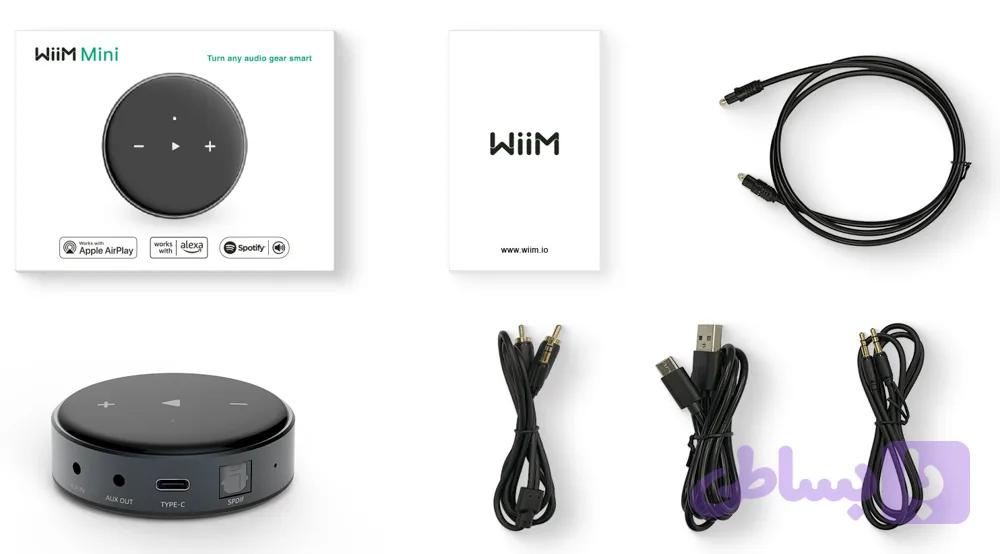 گیرنده بلوتوث wiim mini استریمر صوتی بی سیم برای پخش موسیقی های فای