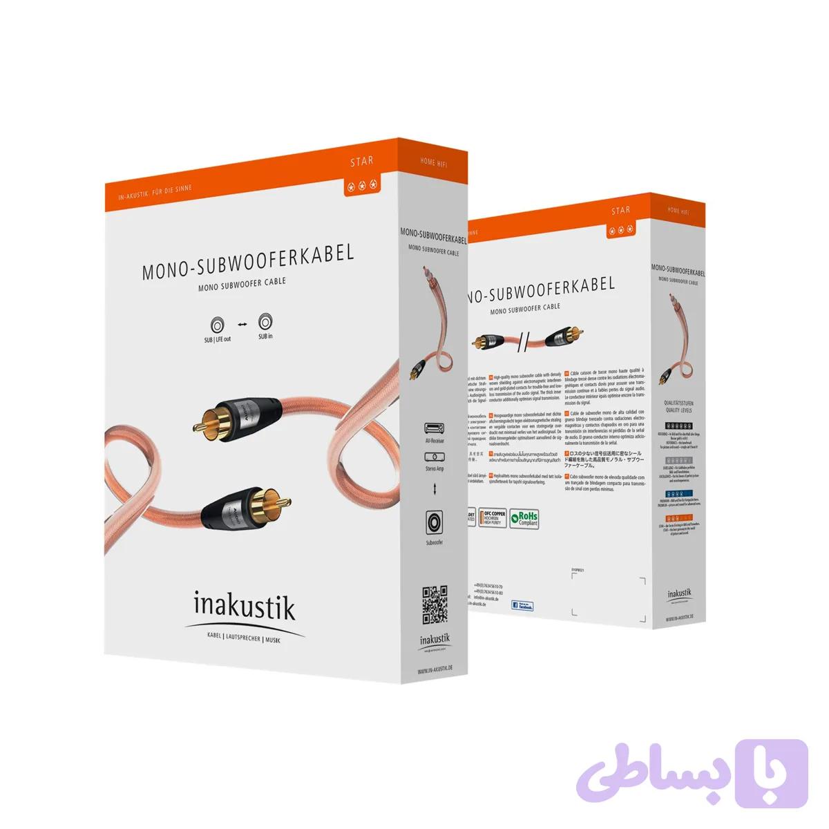 کابل ساب ووفر Inakustik Mono Subwoofer Cable