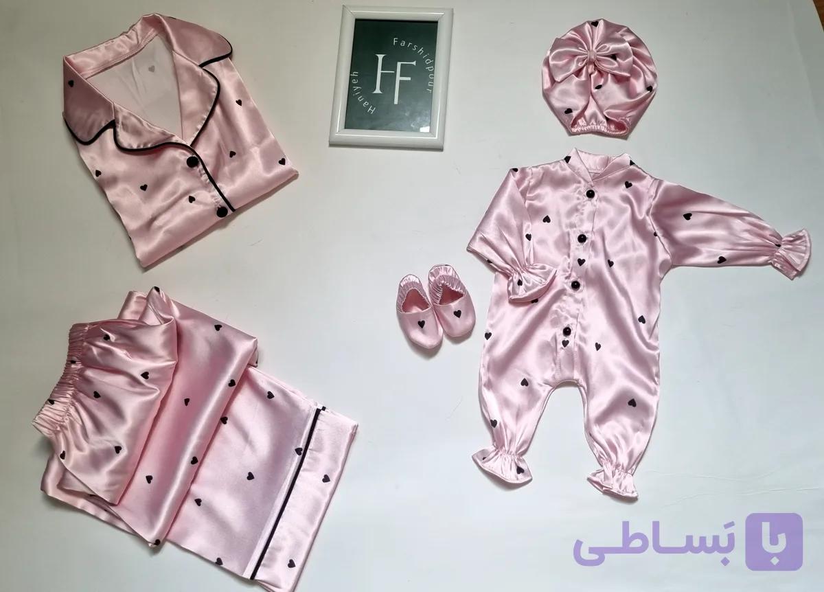 ست بیمارستان بلوز و شلوار مادر+ست نوزادی