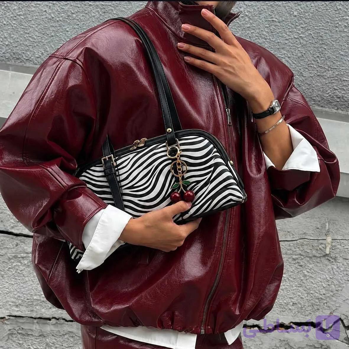 کیف دوشی ZEBRA زنانه BENO کد 5150 — تصویر 1