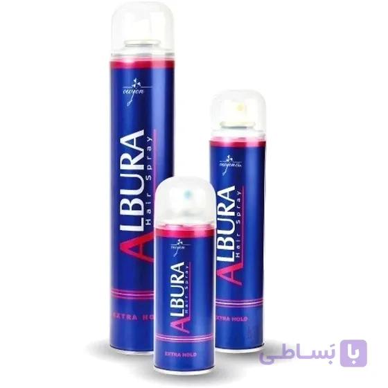 تافت حالت دهنده مو آلبورا 150 و ۲۵۰  میل مدل extra Hold