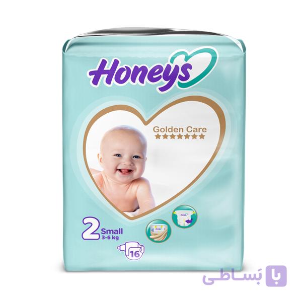 پوشک سایز ۲ هانیز بسته ۱۶ عددی